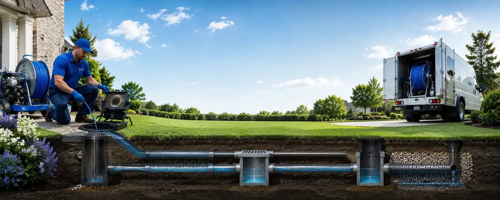 Outdoor drain cleaning information for Treynor, IA
